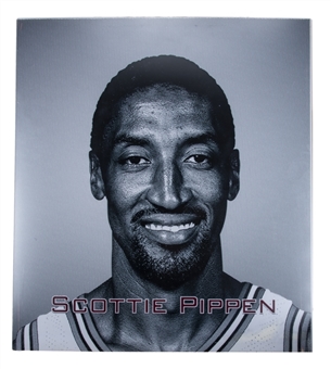 Scottie Pippen 25x28 Enshrinement Portrait Formerly Displayed In Naismith Basketball Hall of Fame (Naismith HOF LOA)